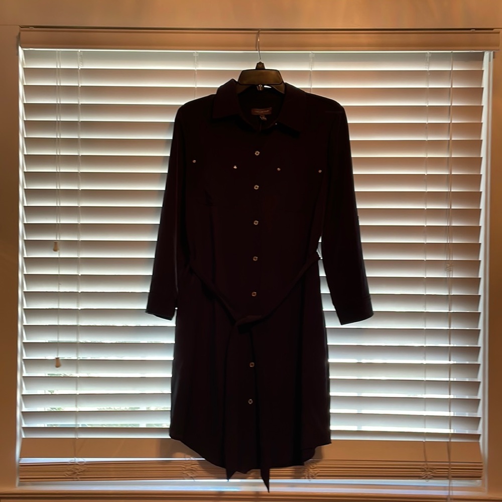 Navy Blue Dress With Gold Buttons Size 10